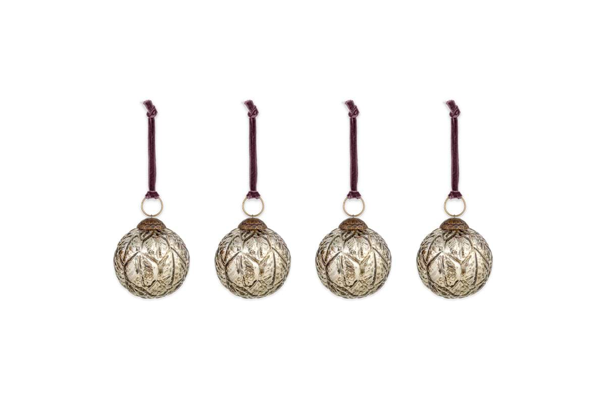 Patta Baubles - Antique Gold - (Set of 4)-nkuku