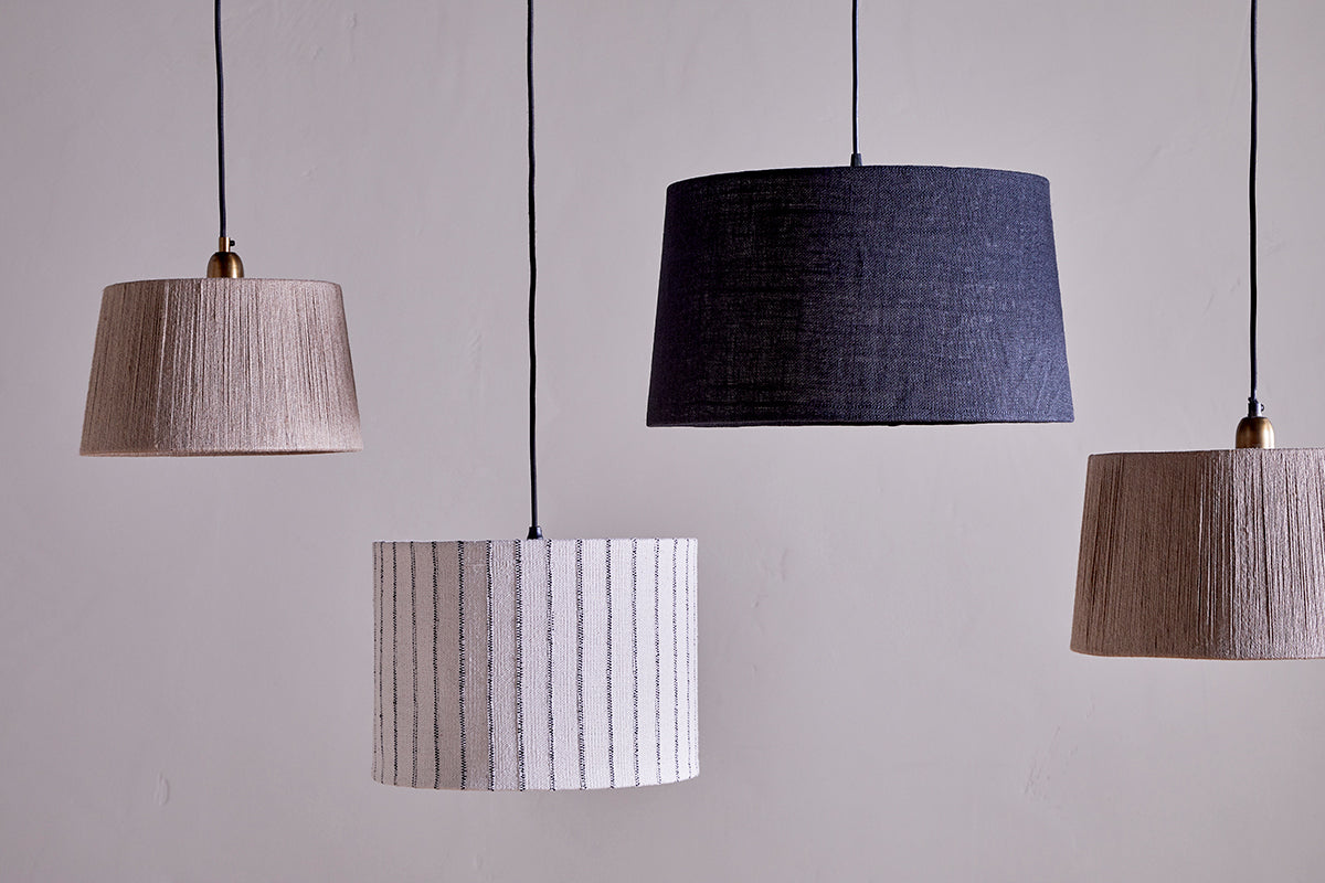 Dia Jute Lampshade - Ink