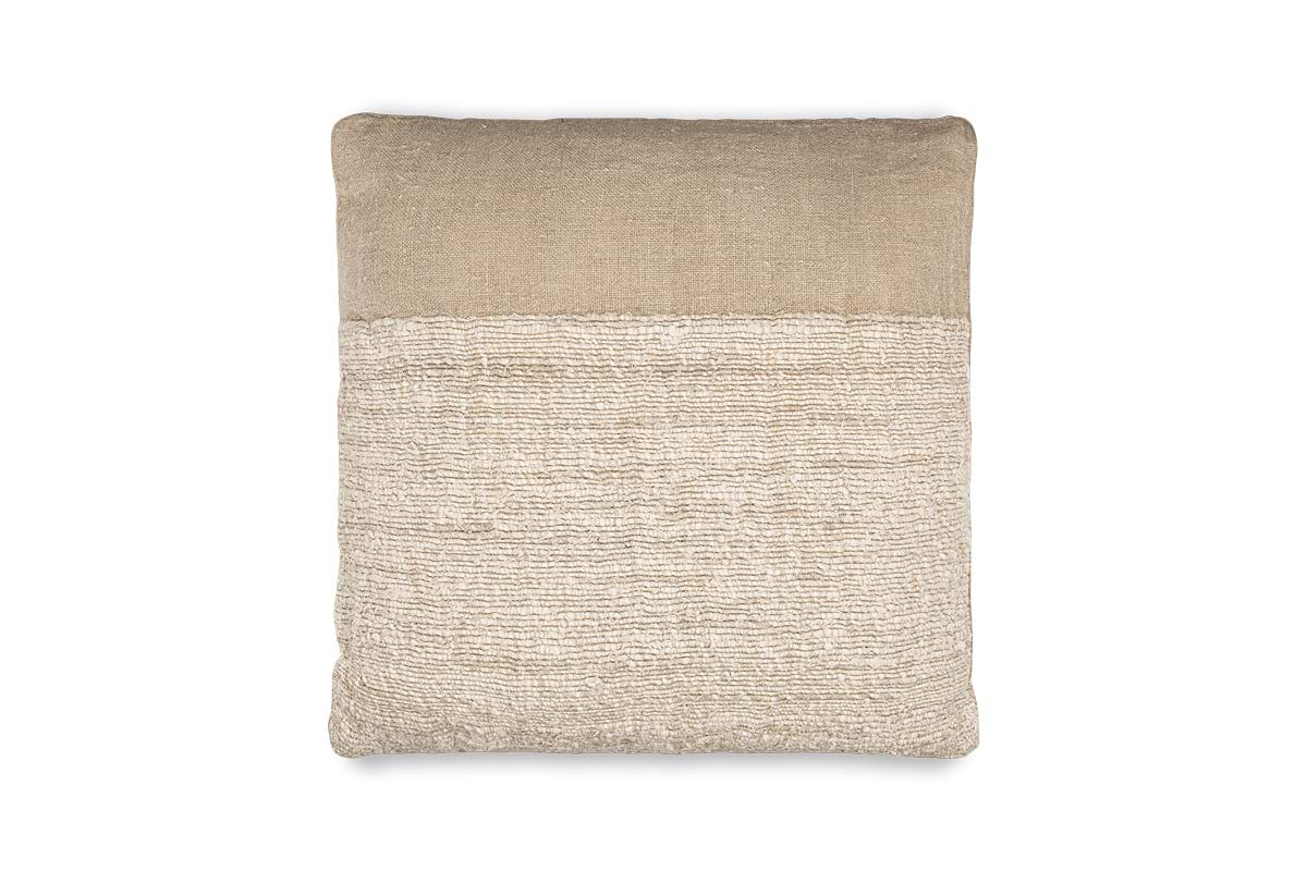 Puli Recycled Linen Cushion Cover - Natural-nkuku