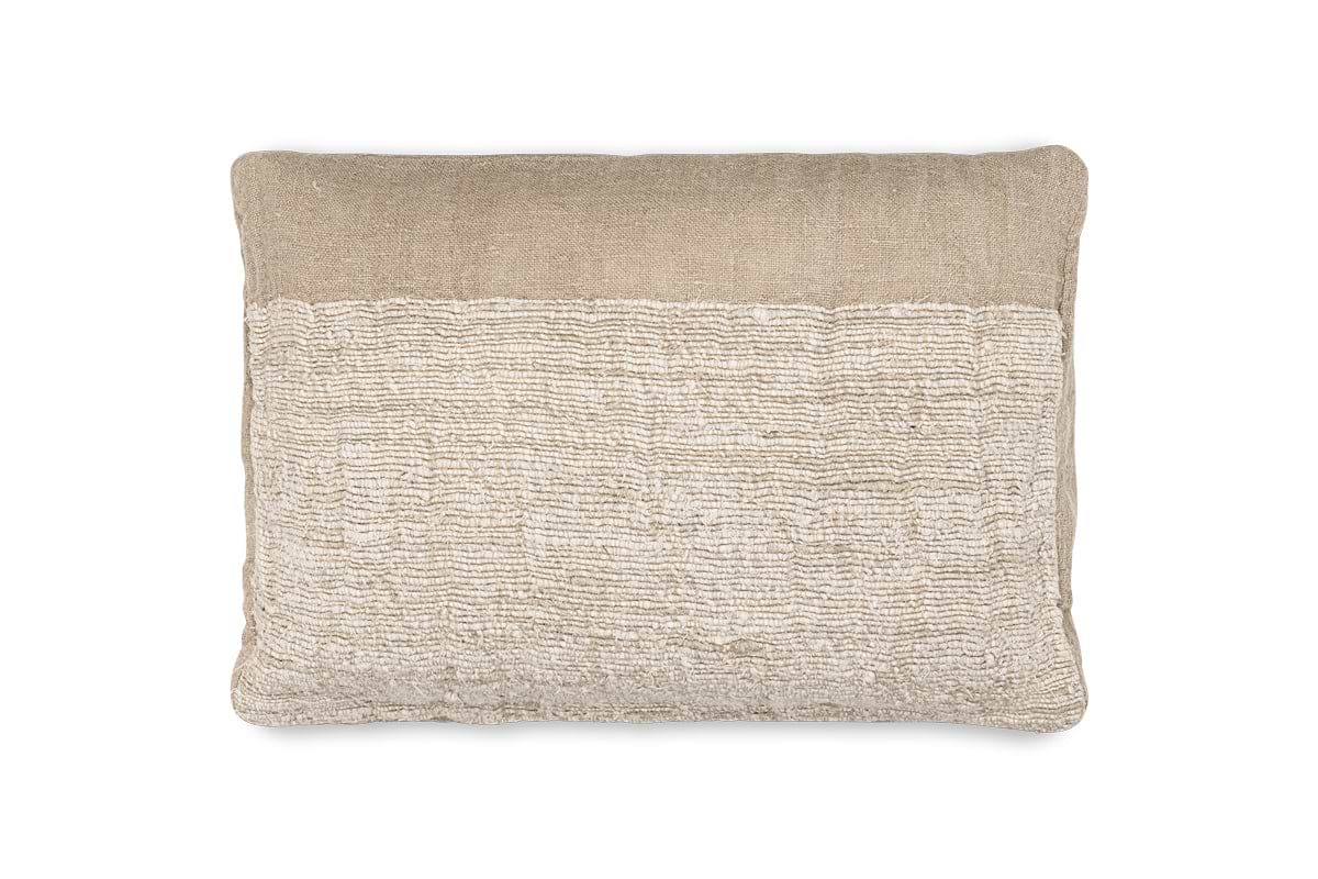 Puli Recycled Linen Cushion Cover - Natural-nkuku