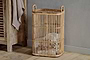 Rammi Rattan Tall Laundry Basket - Natural
