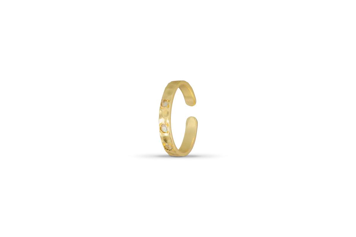 Ratna Labradorite Ring - Gold