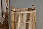 Rammi Rattan Tall Laundry Basket - Natural-nkuku