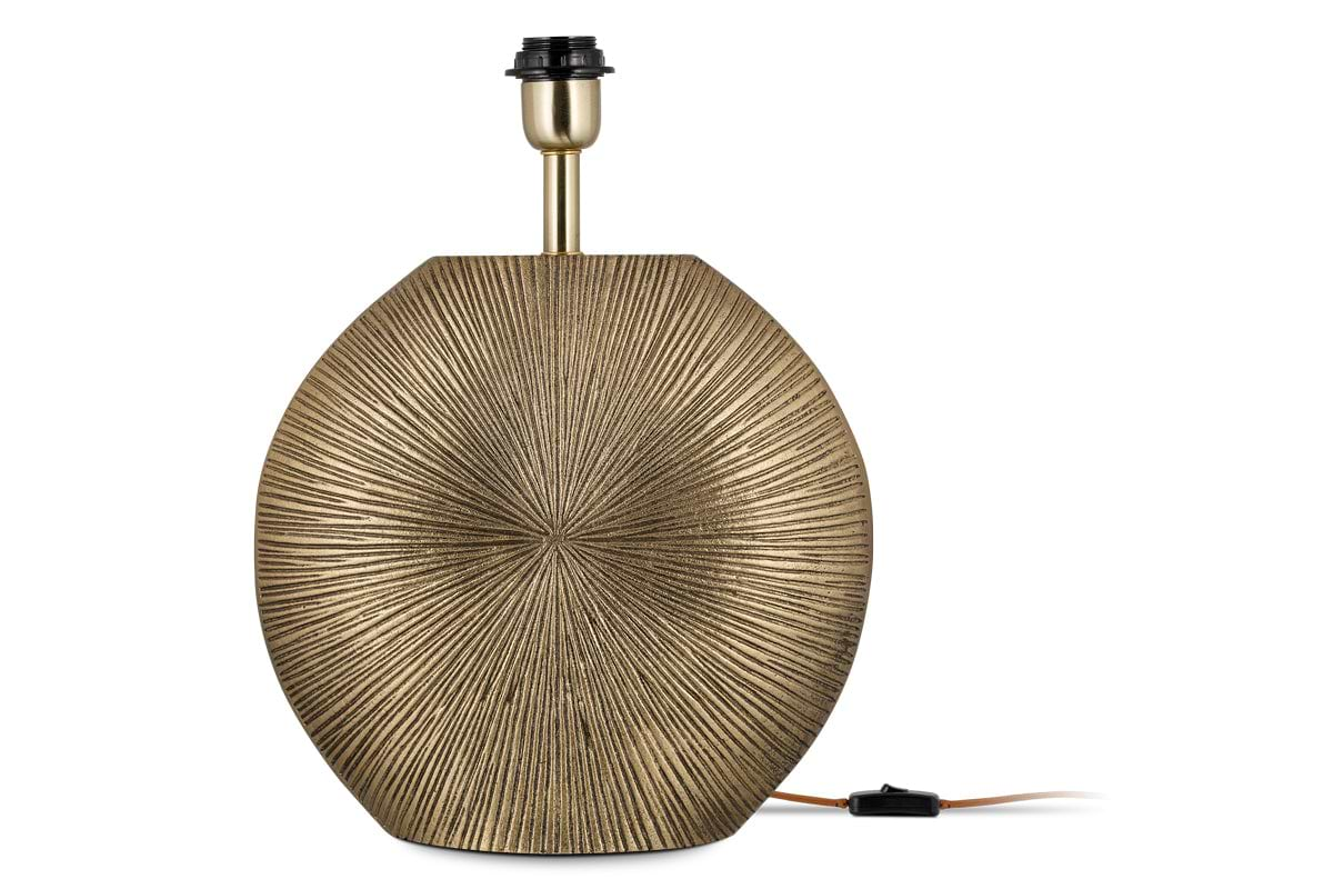 Ramvas Etched Table Lamp - Antique Brass-nkuku