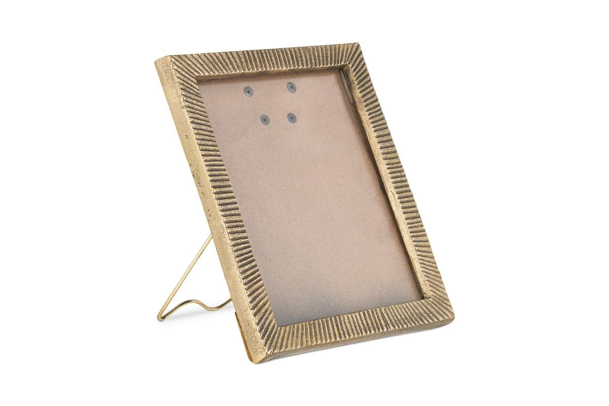 Ranoli Iron Etched Photo Frame - Antique Brass-nkuku