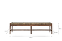 Raunak Acacia Woven Bench - Washed Walnut - Large-nkuku