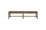 Raunak Acacia Woven Bench - Washed Walnut - Large-nkuku