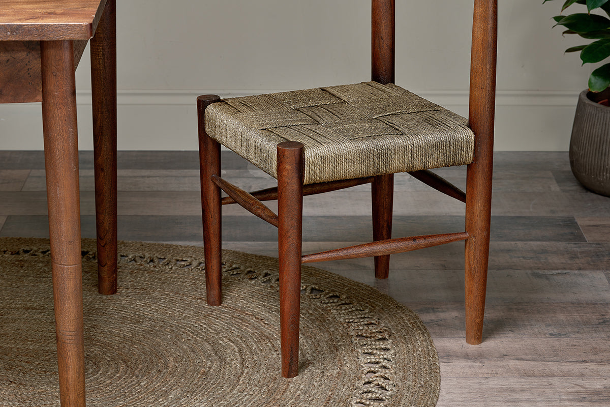 Raunak Acacia Woven Dining Chair-nkuku