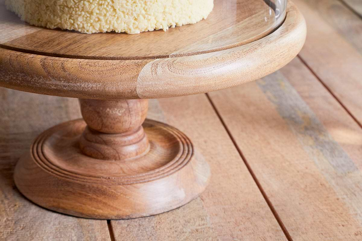 Recycled Glass Dome Cake Stand-nkuku