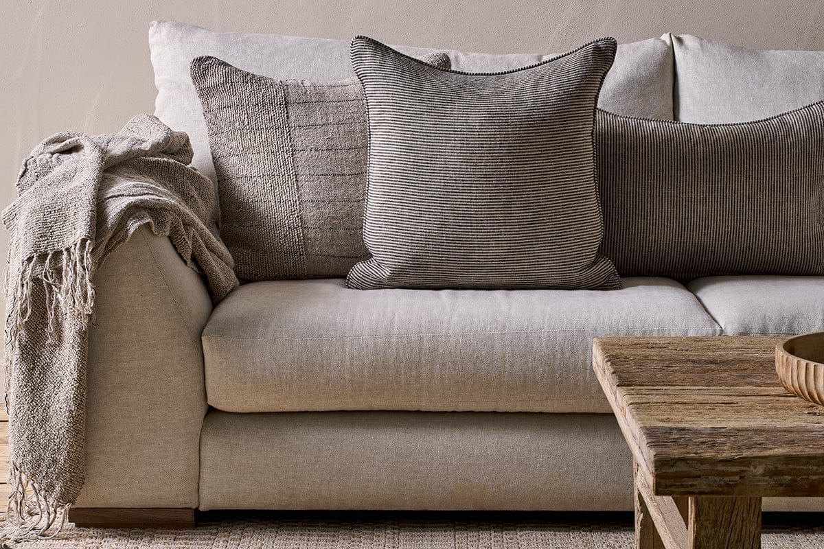 Repudi Linen Cushion Cover - Soft Grey-nkuku