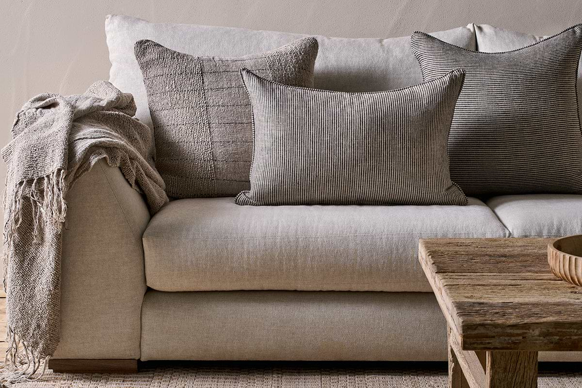 Repudi Linen Cushion Cover - Soft Grey-nkuku