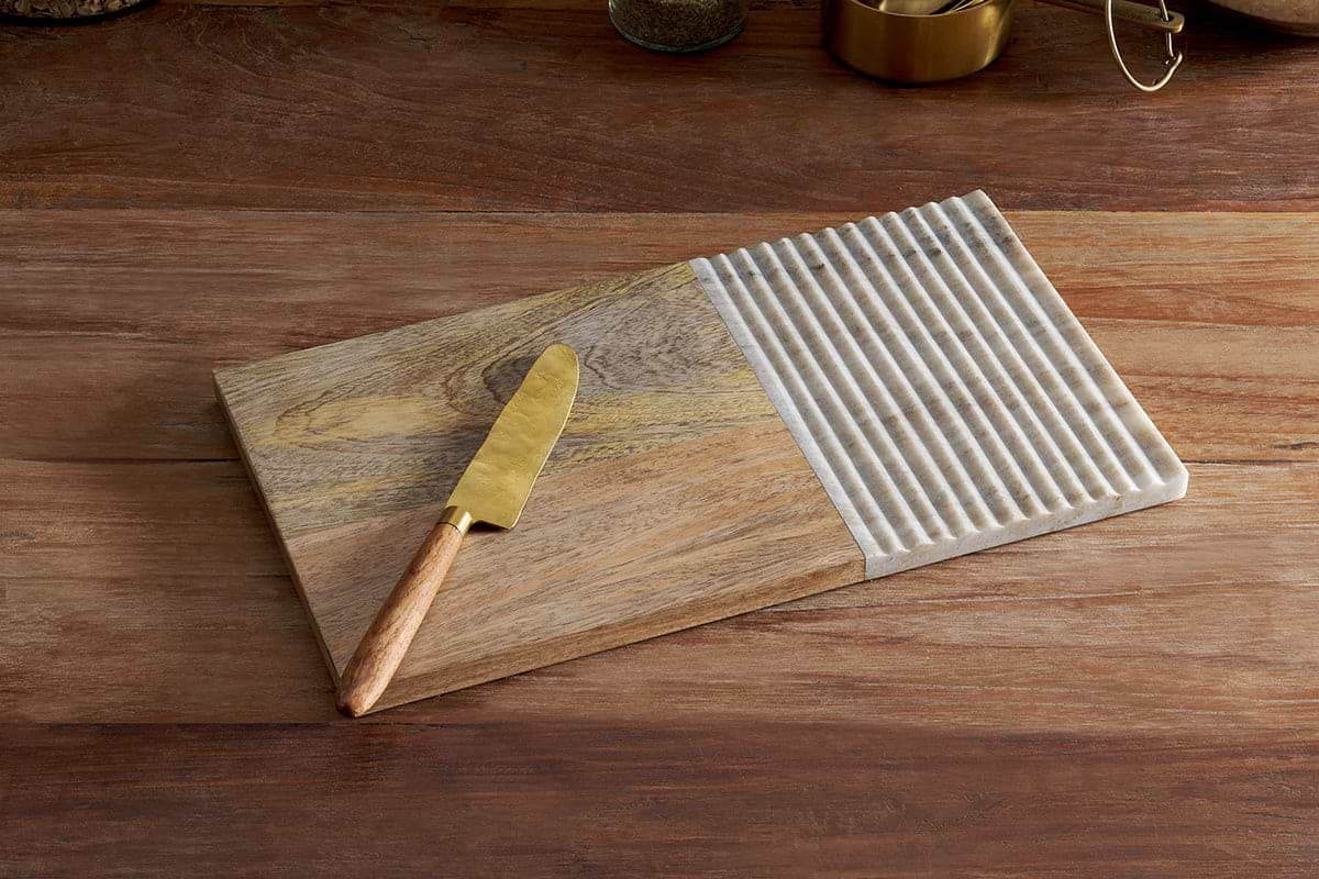 Reyna Chopping Board - Brown Marble-nkuku