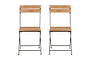 Rishikesh Reclaimed Wood & Iron Folding Chairs - (Set of 2)-nkuku