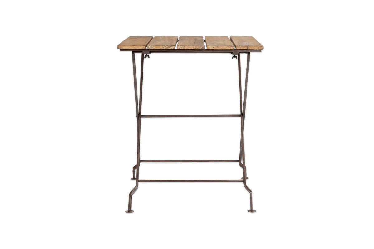 Rishikesh Reclaimed Wood & Iron Folding Table-nkuku