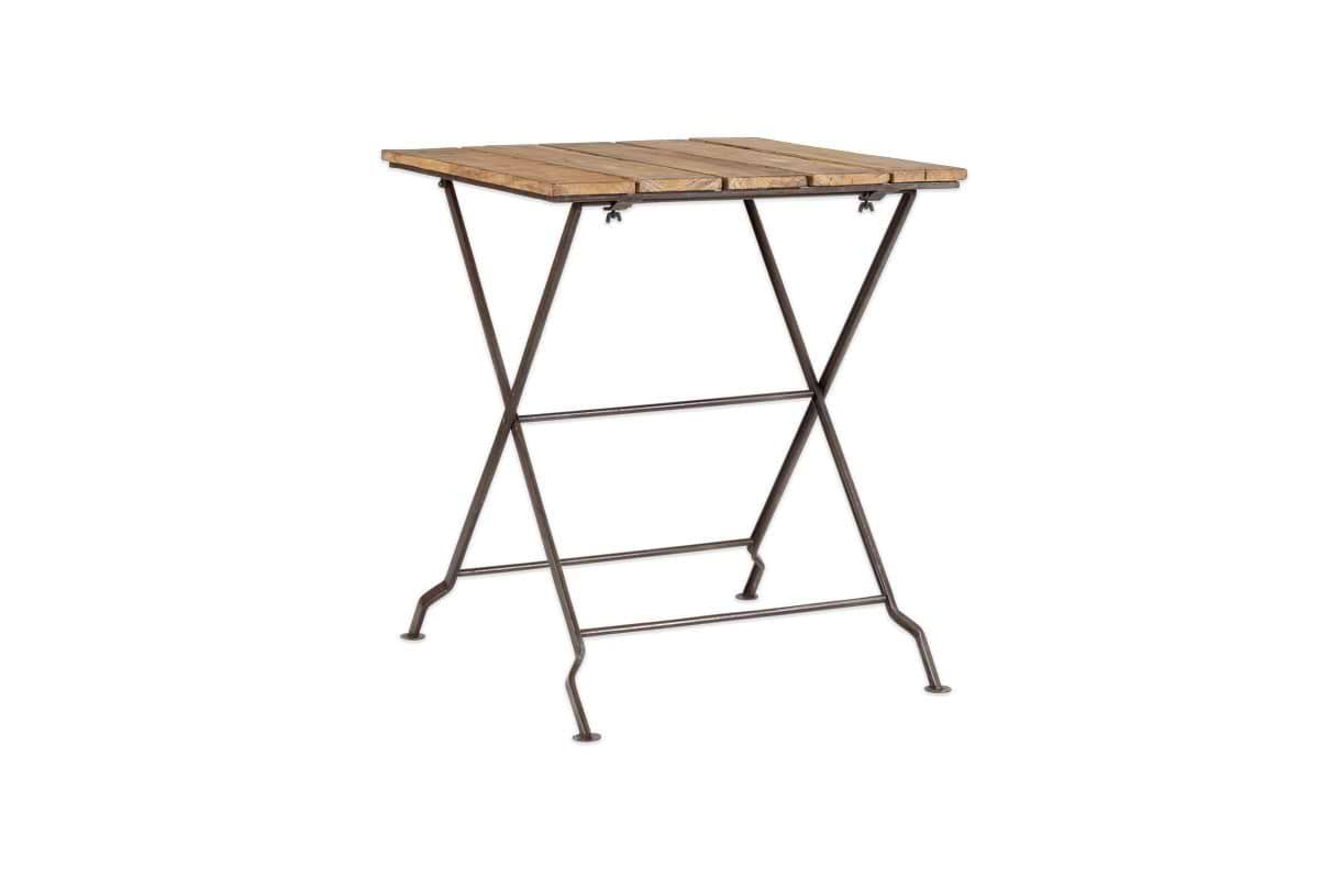 Rishikesh Reclaimed Wood & Iron Folding Table-nkuku