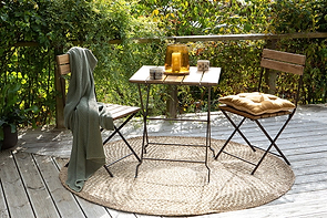 Rishikesh Reclaimed Wood & Iron Folding Table-nkuku