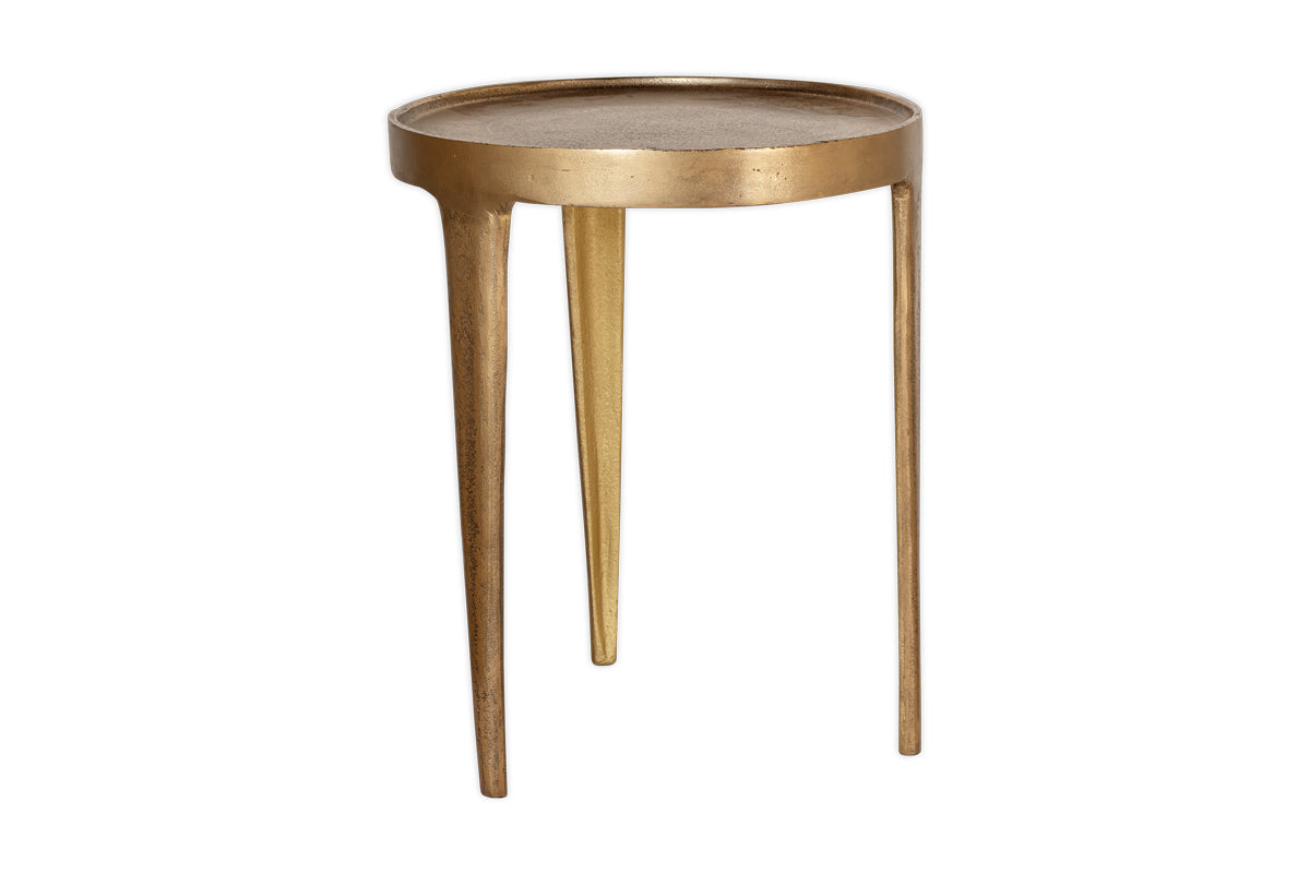 Rohia Cast Metal Table - Brass- nkuku