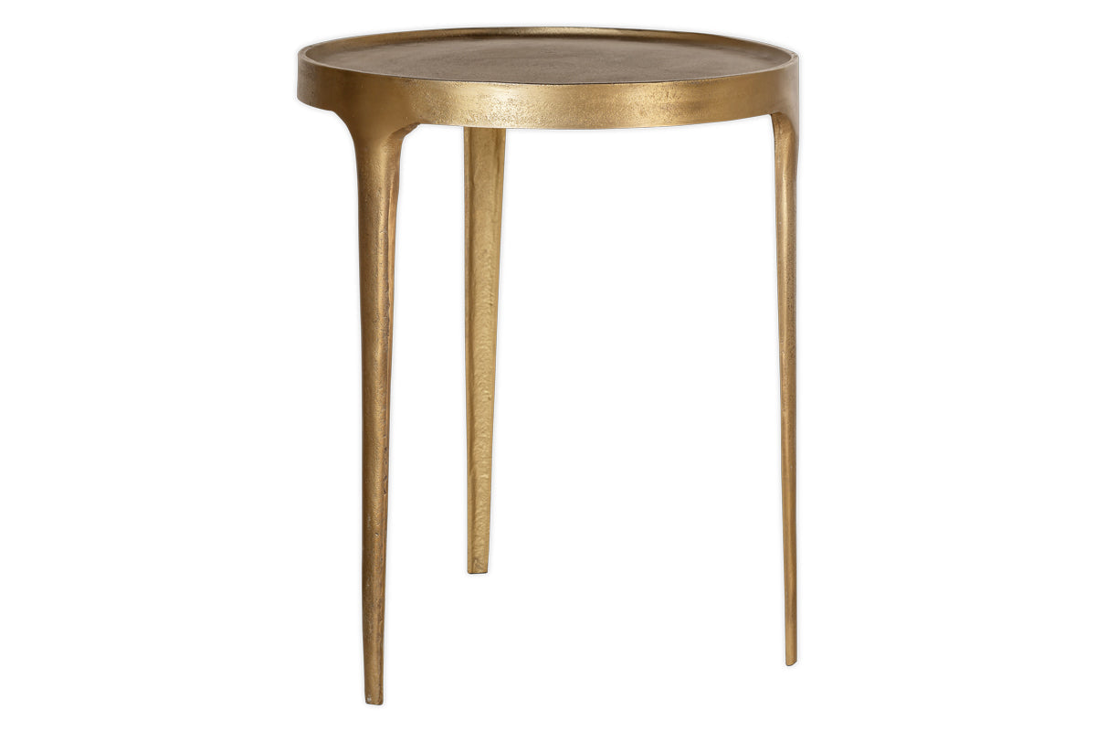 Rohia Cast Metal Table - Brass- nkuku