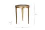 Rohia Cast Metal Table - Brass- nkuku