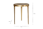 Rohia Cast Metal Table - Brass- nkuku