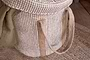 Rohia Laundry Basket - Natural & Cream-nkuku