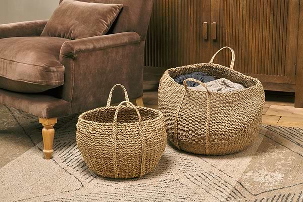 Rundi Seagrass Basket-nkuku