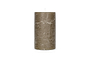 Rustic Soy Blend Pillar Candle - Olive Green - Large-nkuku