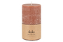 Rustic Soy Blend Pillar Candle - Rust - Large-nkuku