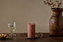 Rustic Soy Blend Pillar Candle - Rust - Small-nkuku