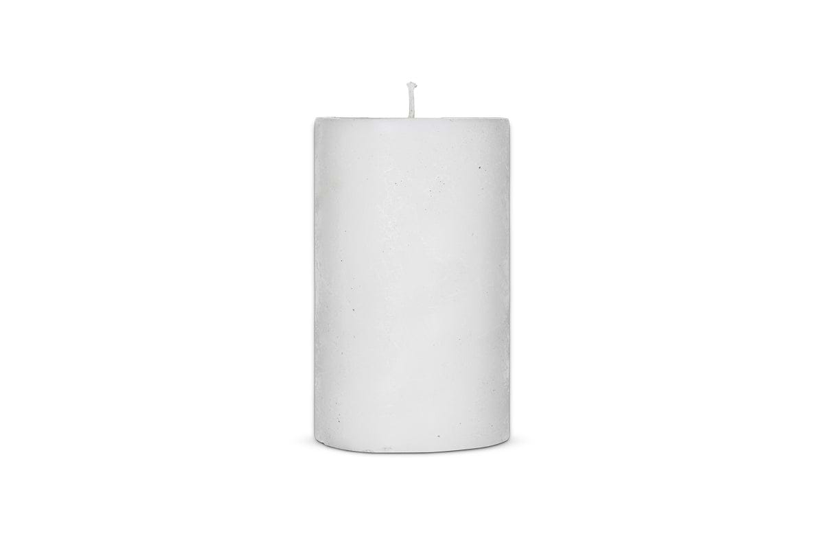 Rustic Soy Blend Pillar Candle - White - Large-nkuku