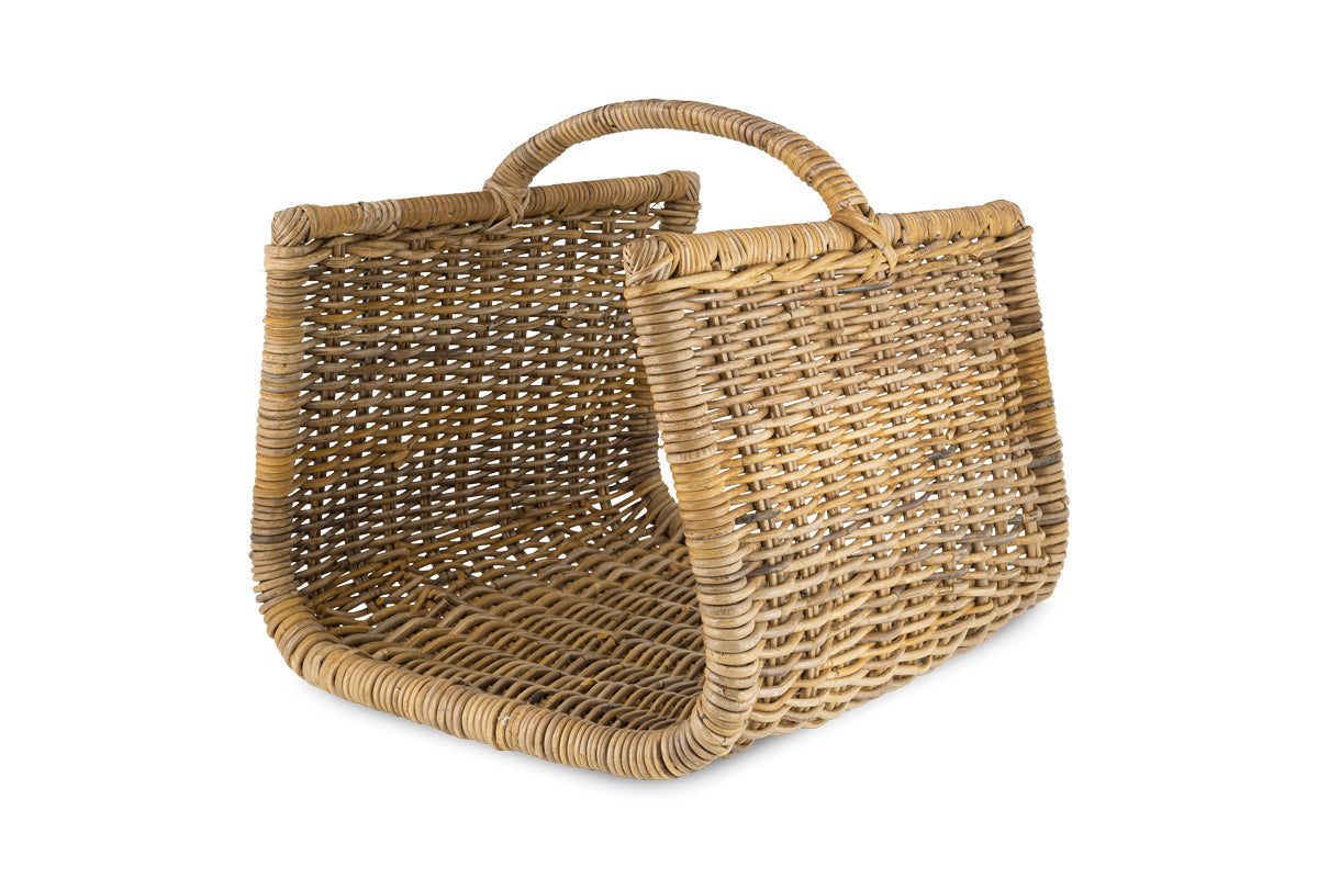 Sadra Rattan Log Basket - Natural