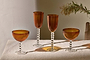 Thimma Champagne Coupe - Amber (Set of 2)