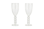 Santosa Champagne Flute - Clear (Set of 2)