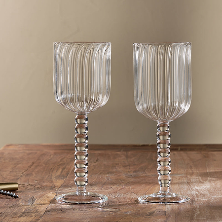 Santosa Wine Glass - Clear (Set of 2)