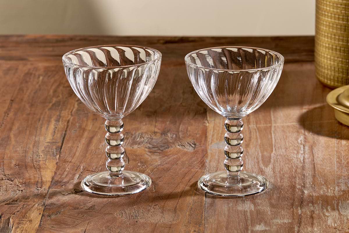 Santosa Champagne Glass - Clear (Set of 2)