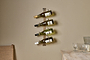 Shray Iron Wine Rack - Antique Brass