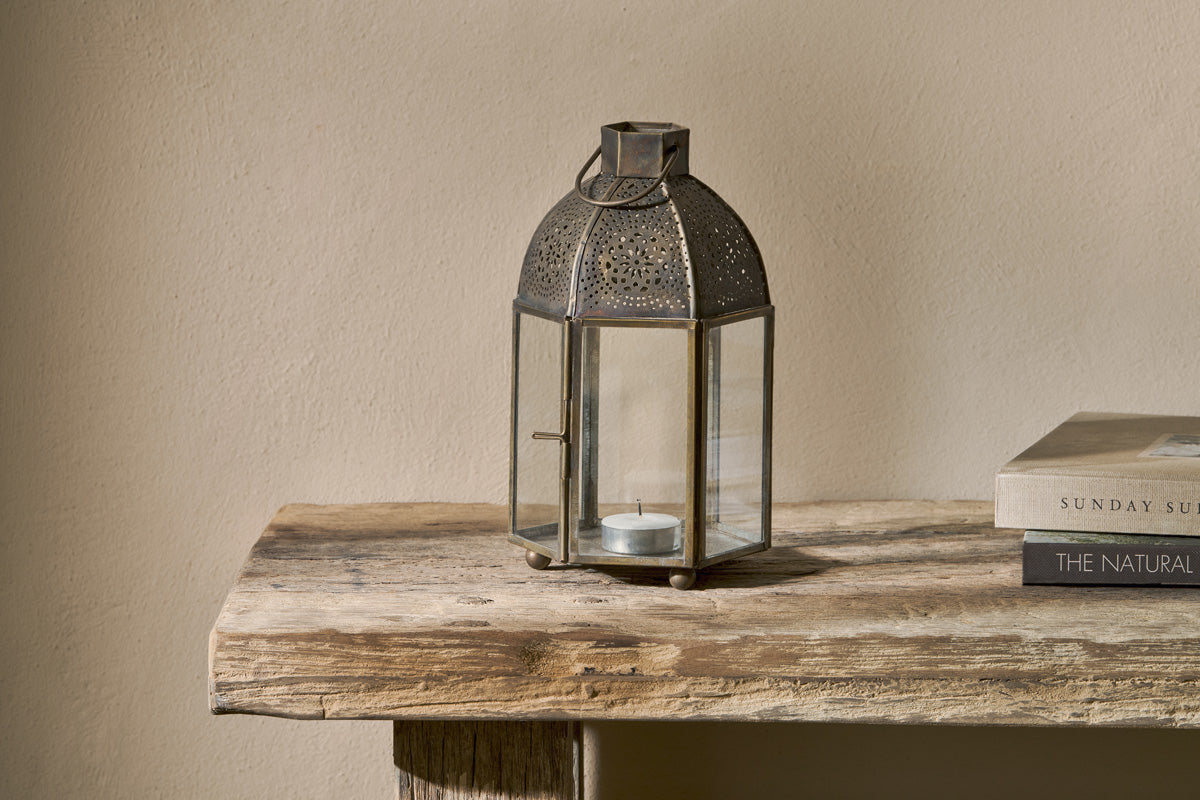 Sabra Lantern - Aged Antique