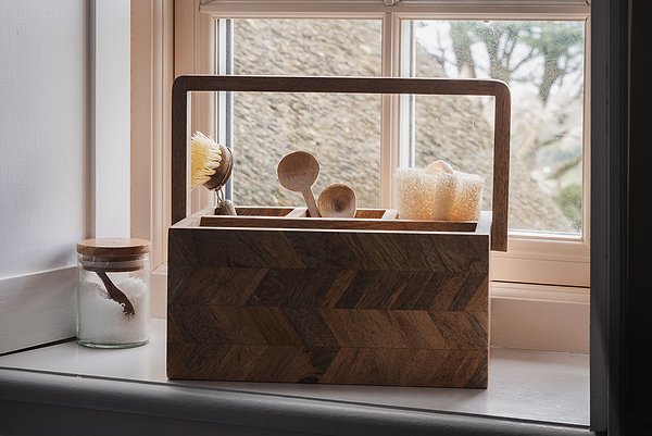 Sukha Mango Wood Caddy - Natural