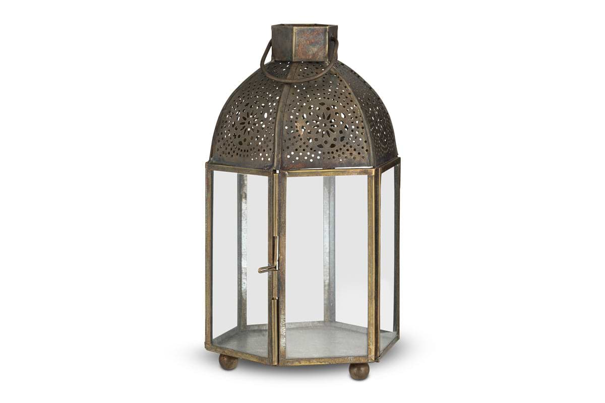 Sabra Lantern - Aged Antique-nkuku