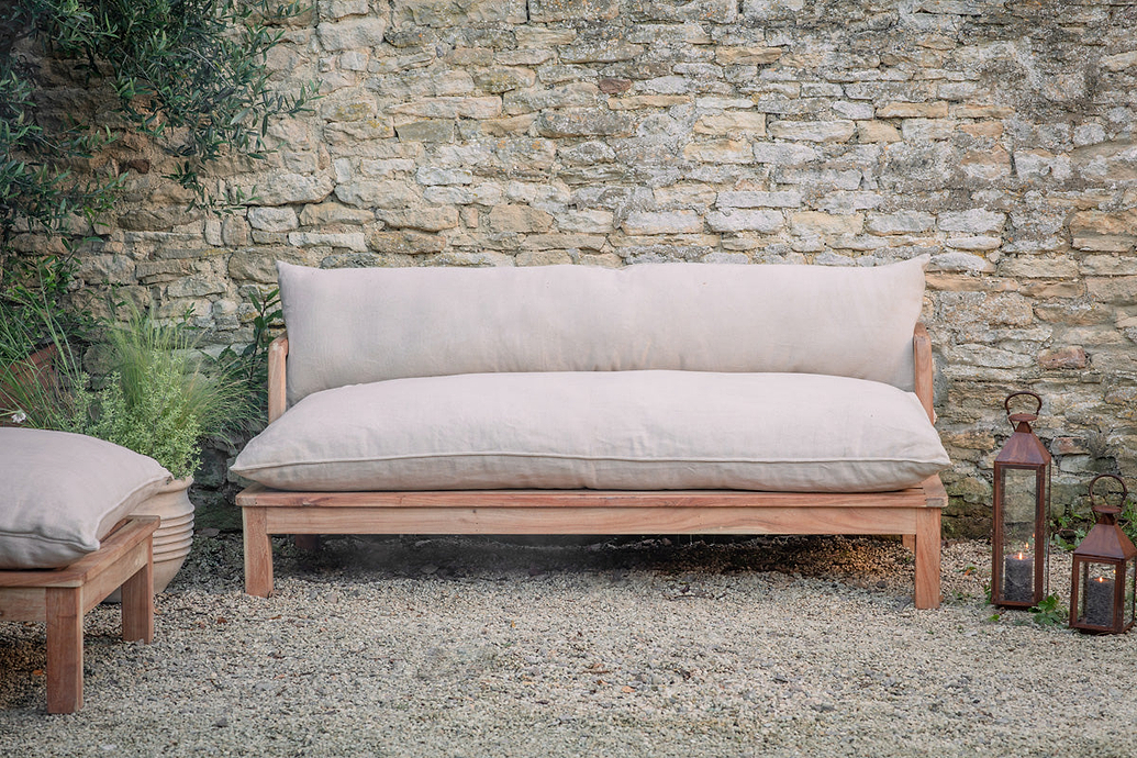 Sadhi Acacia Wood Outdoor Sofa
