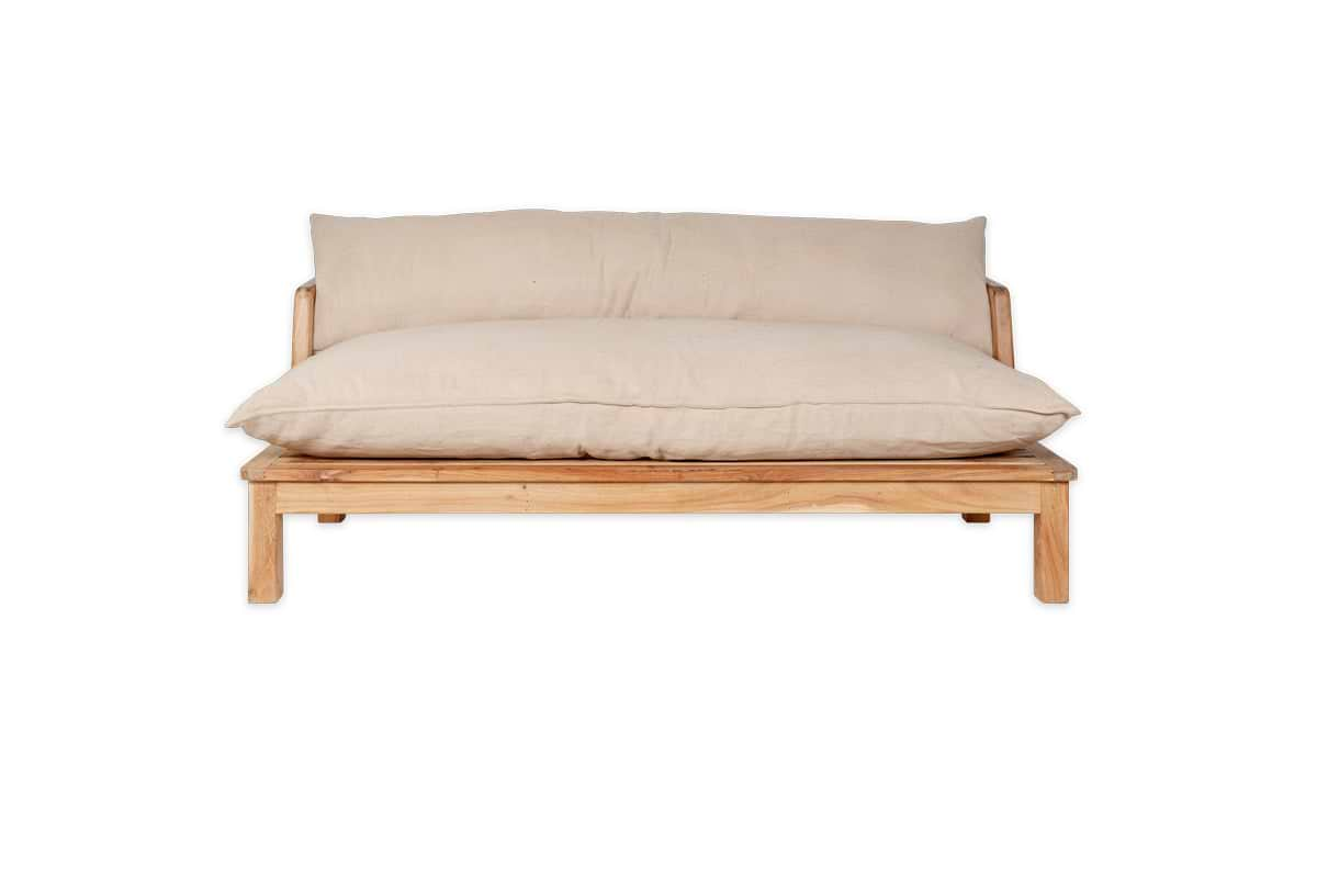 Sadhi Acacia Wood Outdoor Sofa-nkuku