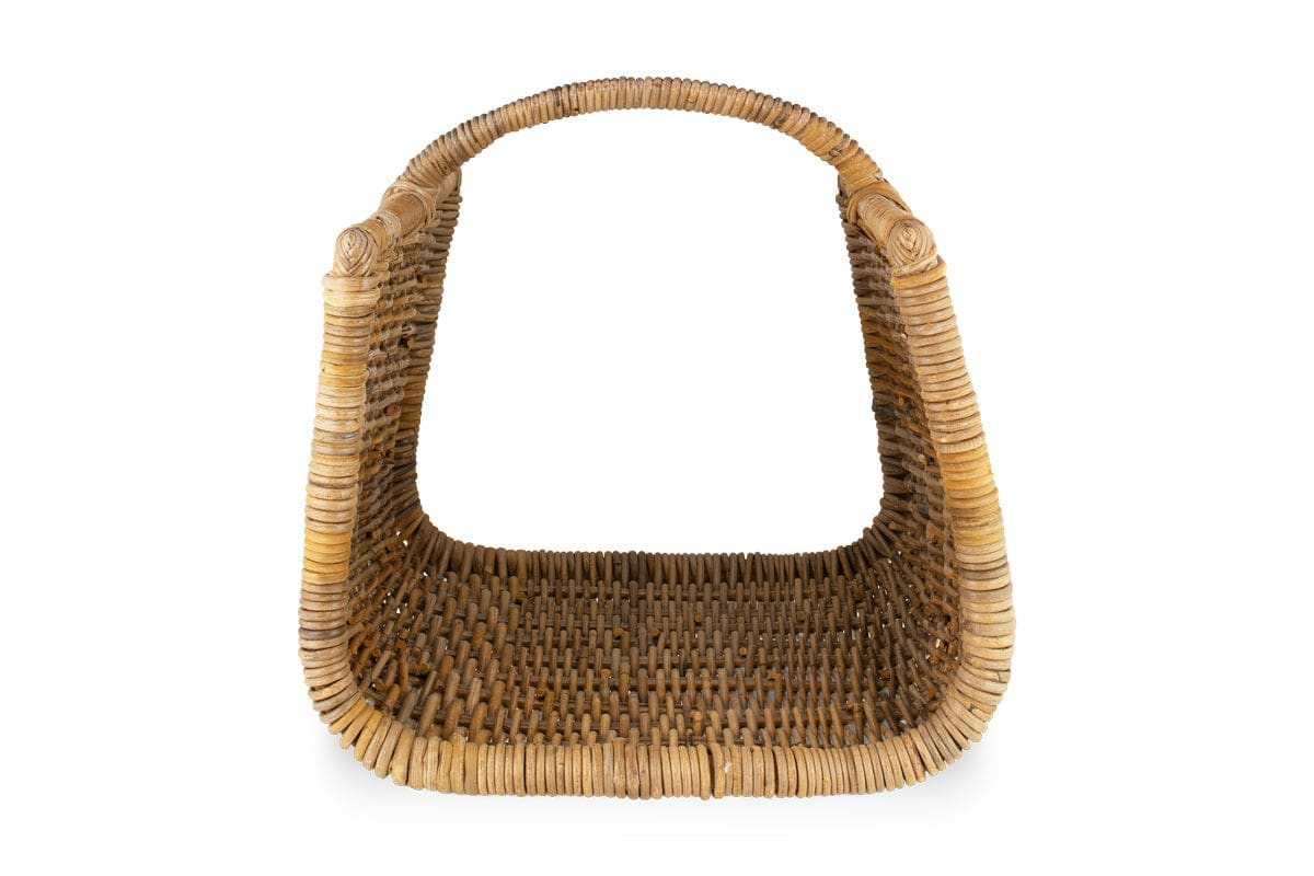 Sadra Rattan Log Basket - Natural-nkuku