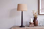 Sahar Mango Wood Table Lamp - Dark Stain-nkuku