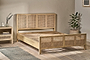 Saharsa Cane & Mango Wood Bed - King-nkuku