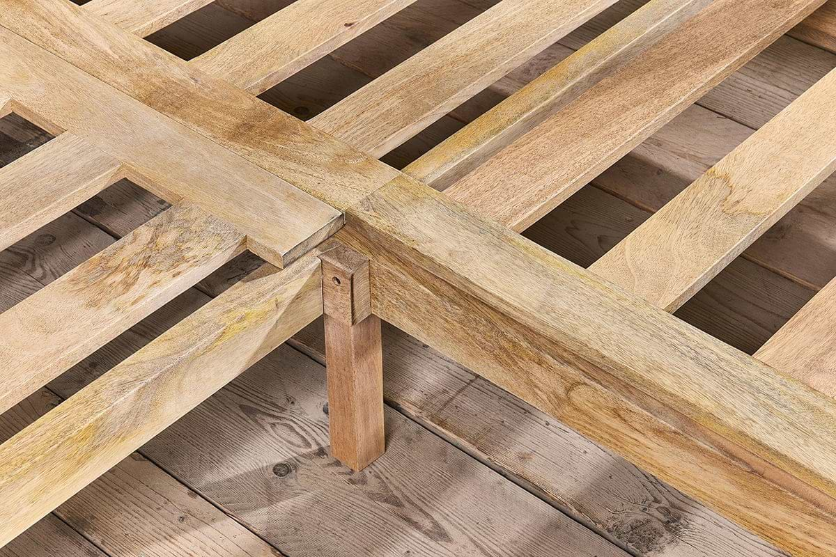 Saharsa Cane & Mango Wood Bed - Super King-nkuku