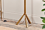 Sahhil Metal Tripod Floor Lamp - Antique Brass-nkuku