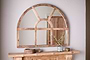 Sande Arched Mango Wood Mirror - Natural-nkuku