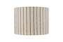 Sanja Cotton Stripe Lampshade - Off White & Grey-nkuku