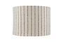 Sanja Cotton Stripe Lampshade - Off White & Grey-nkuku