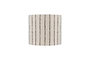 Sanja Cotton Stripe Lampshade - Off White & Grey-nkuku